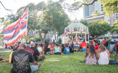 Kū Kiaʻi Mauna Rally at ʻIolani Palace