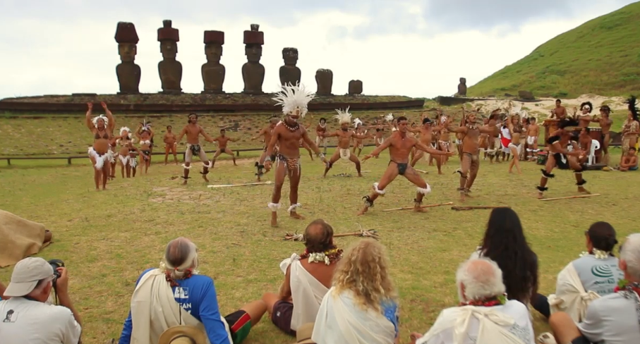 Worldwide Voyage | Rapa Nui Arrival Ceremony