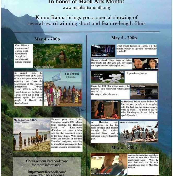 Kumu Kahua Theater Kicks off Maoli Arts Month with a Film Festival