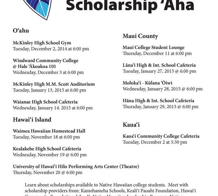 Native Hawaiian Scholarships Available for College Students