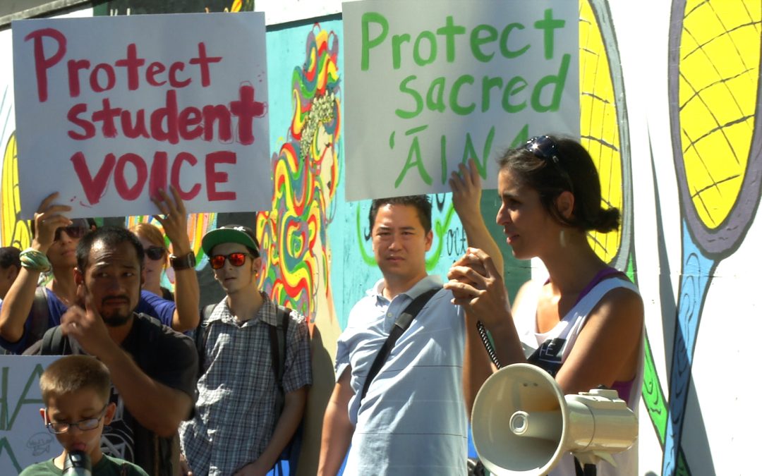 UH Mānoa Mural Protest