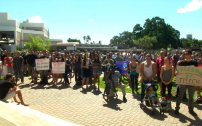 UH Mānoa Mural Protest